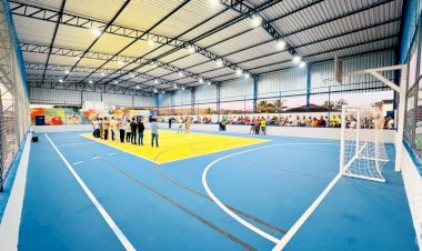 Macapá ganha quadra poliesportiva e prefeita Marcela anuncia novos investimentos para a comunidade